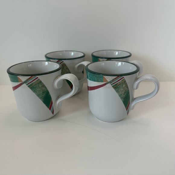 Vintage Noritake Coffee Mugs in New West Pattern Set of 5 - Picture 10 of 12